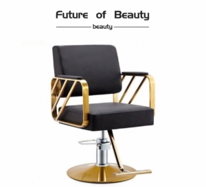 Frizerska stolica CRNO-ZLATNA