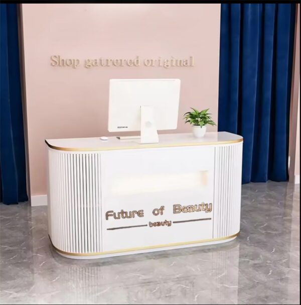 Pult za salone beli