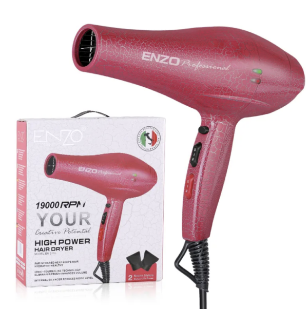 Enzo fen za kosu crveni model EN-6118