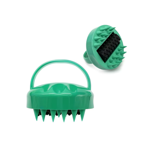 Masažer za skalp sa rolerom-green
