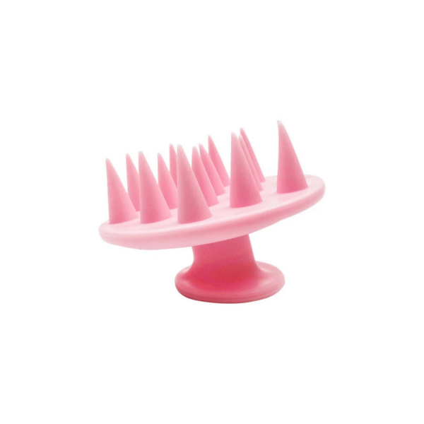 Silikonski masažer skalpa-pink