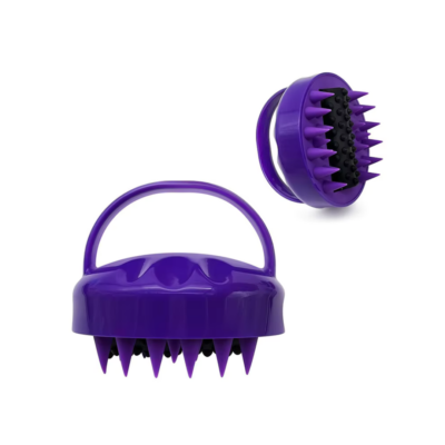 Masažer za skalp sa rolerom-purple