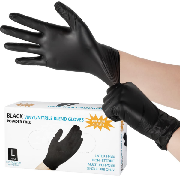 Nitrilne jednokratne rukavice Black 100/1
